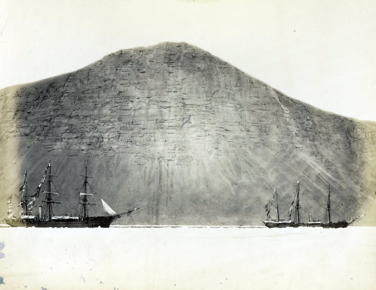 Rápido desde la banquisa, bajo el cabo Prescott, bahía Franklin Pierce (Canadá) de Unbekannter Künstler