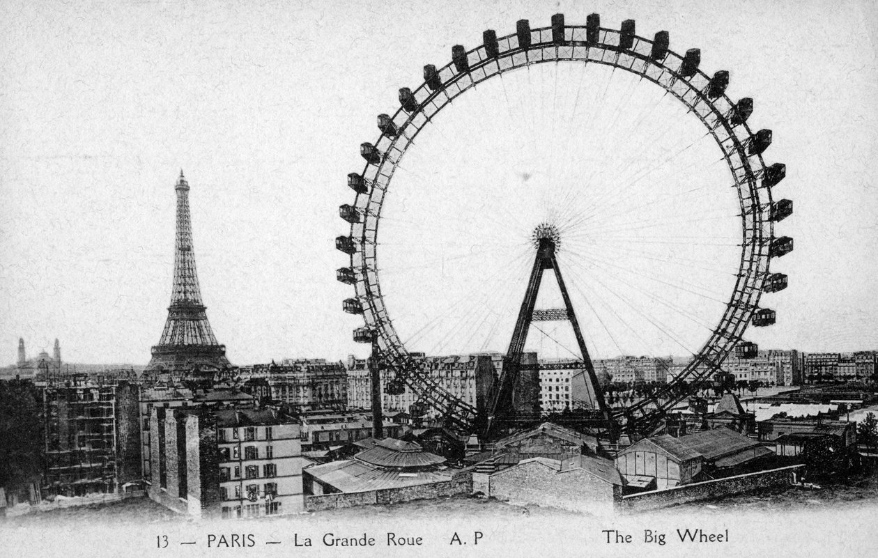Noria, París - Exposición Universal de 1900 de Unbekannter Künstler