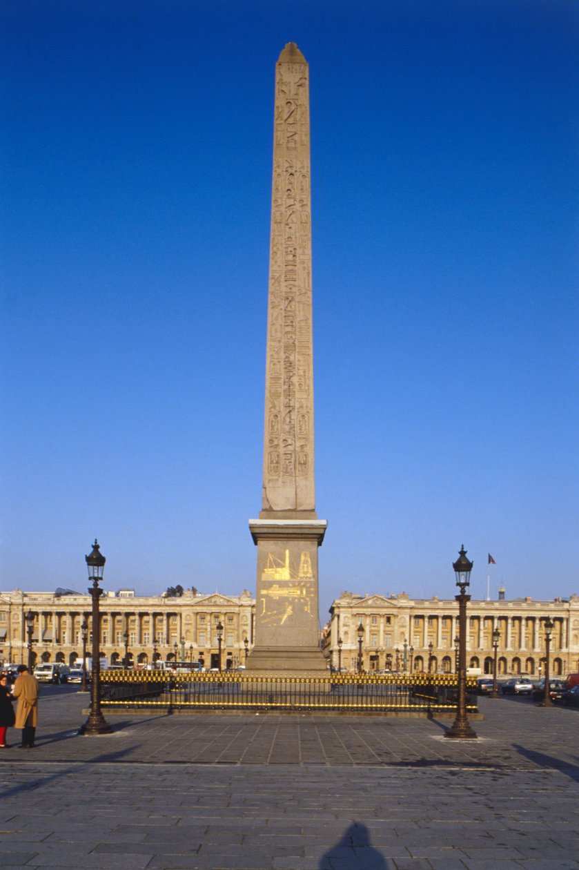 Francia, París, Obelisco de Luxor en la Place de la Concorde, obelisco egipcio con jeroglíficos dorados. de Unbekannt