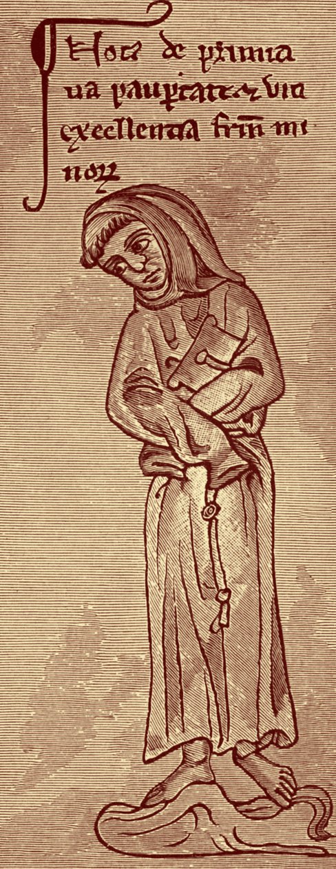 Franciscano - a partir de un dibujo de Matthew Paris de Unbekannter Künstler