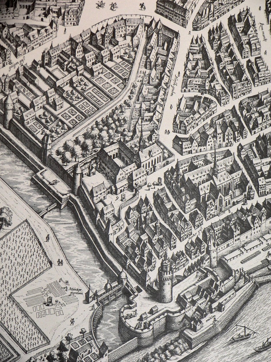Monasterio carmelita de Fráncfort 1628 de Unbekannter Künstler