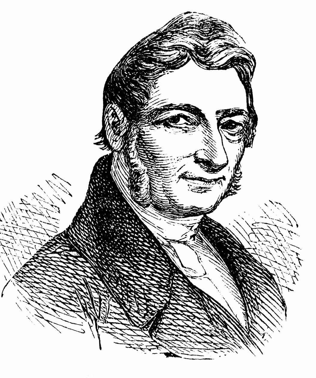 Franz Xaver Gabelsberger (1789-1849) inventor de un sistema de taquigrafía de Unbekannter Künstler