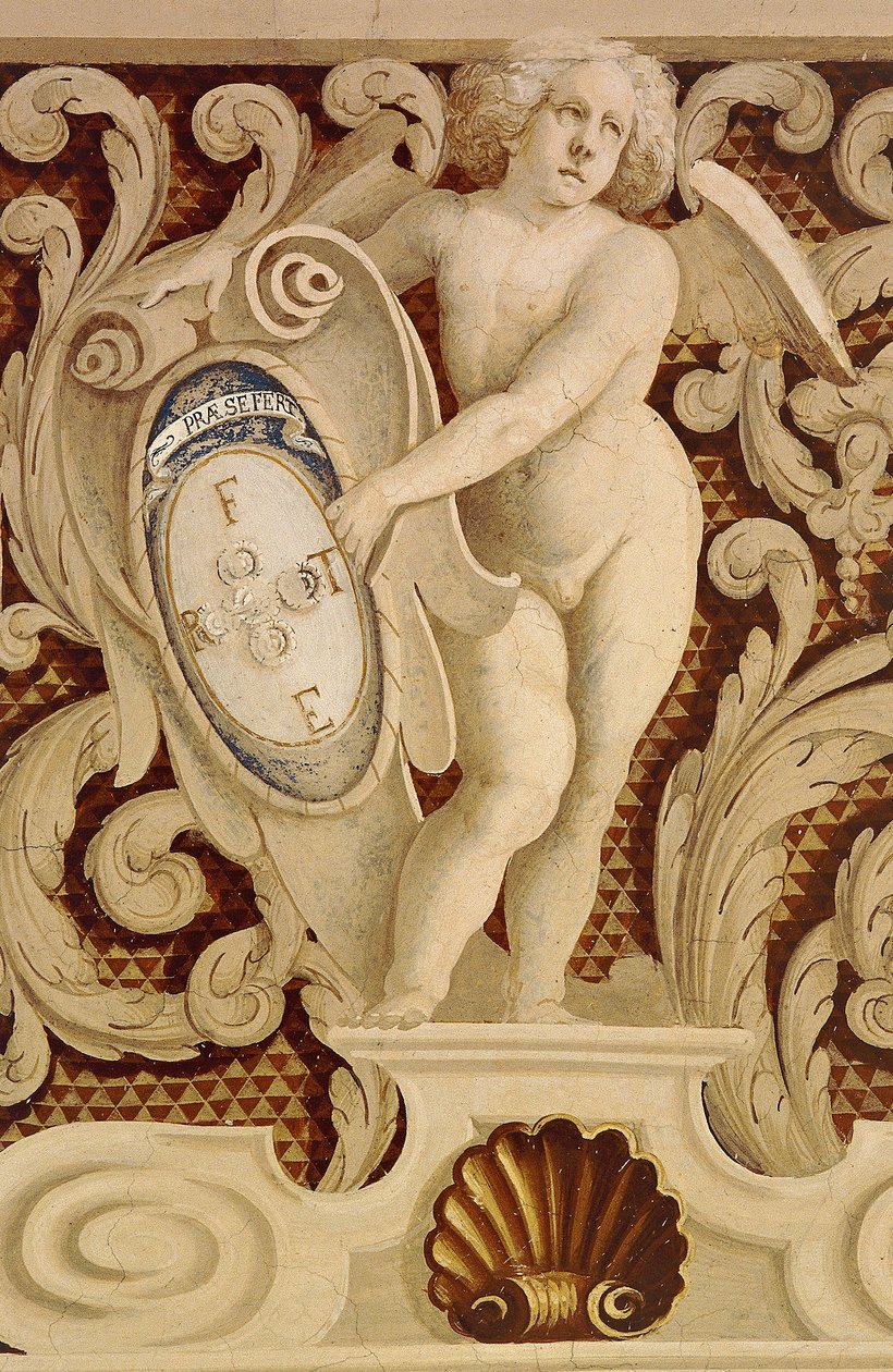 Frescos del Salón Baronal (detalle) de William M. Timlin