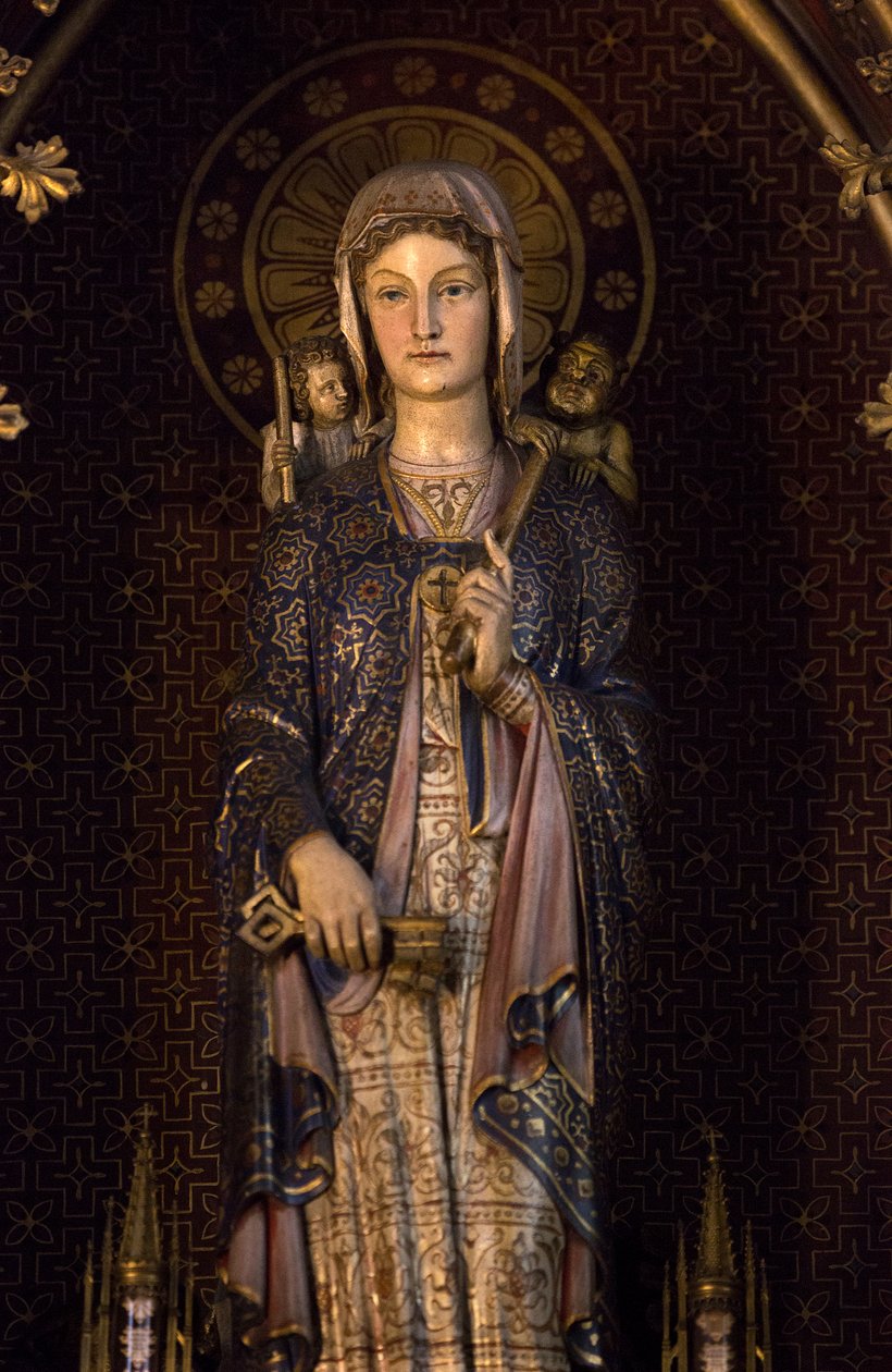 Genoveva, la patrona de París. Iglesia de Saint Etienne du Mont, París 2020 de Unbekannter Künstler