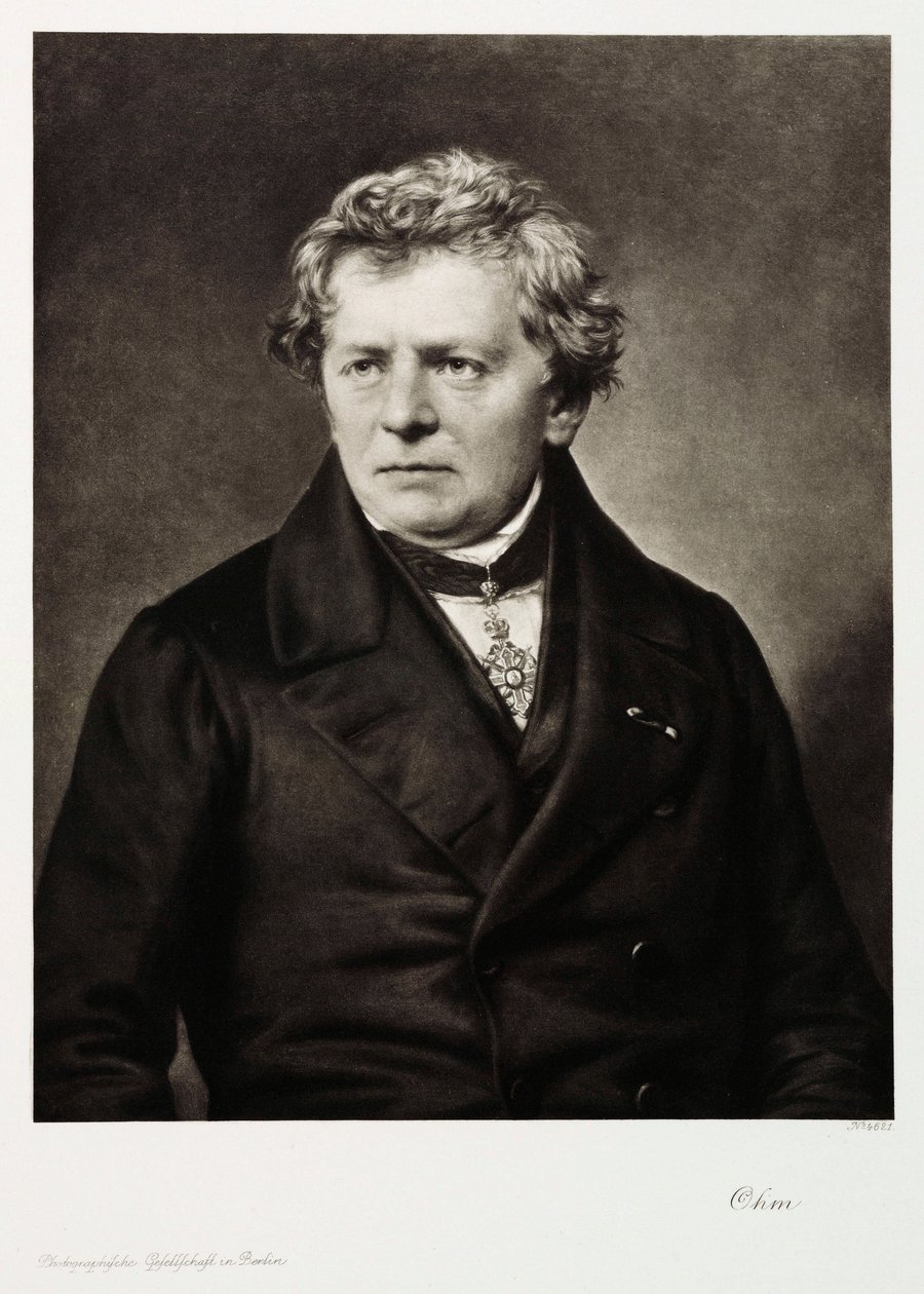 Georg Simon Ohm, físico alemán, c 1840 de Unbekannt