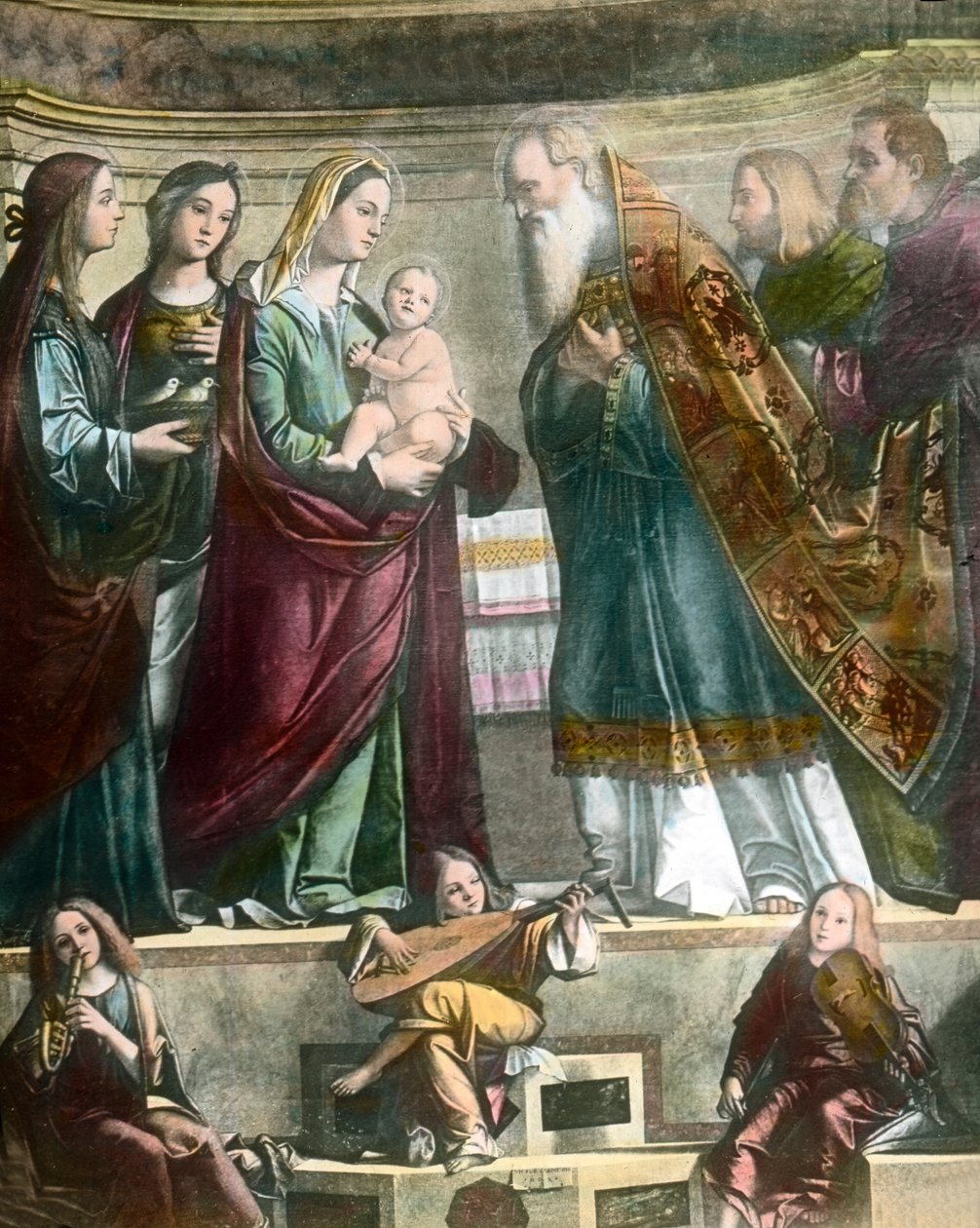 Goethe viaja a Venecia, aquí el cuadro de Santa María mostrando a Jesús en el templo de Carpaccio de Unbekannter Künstler