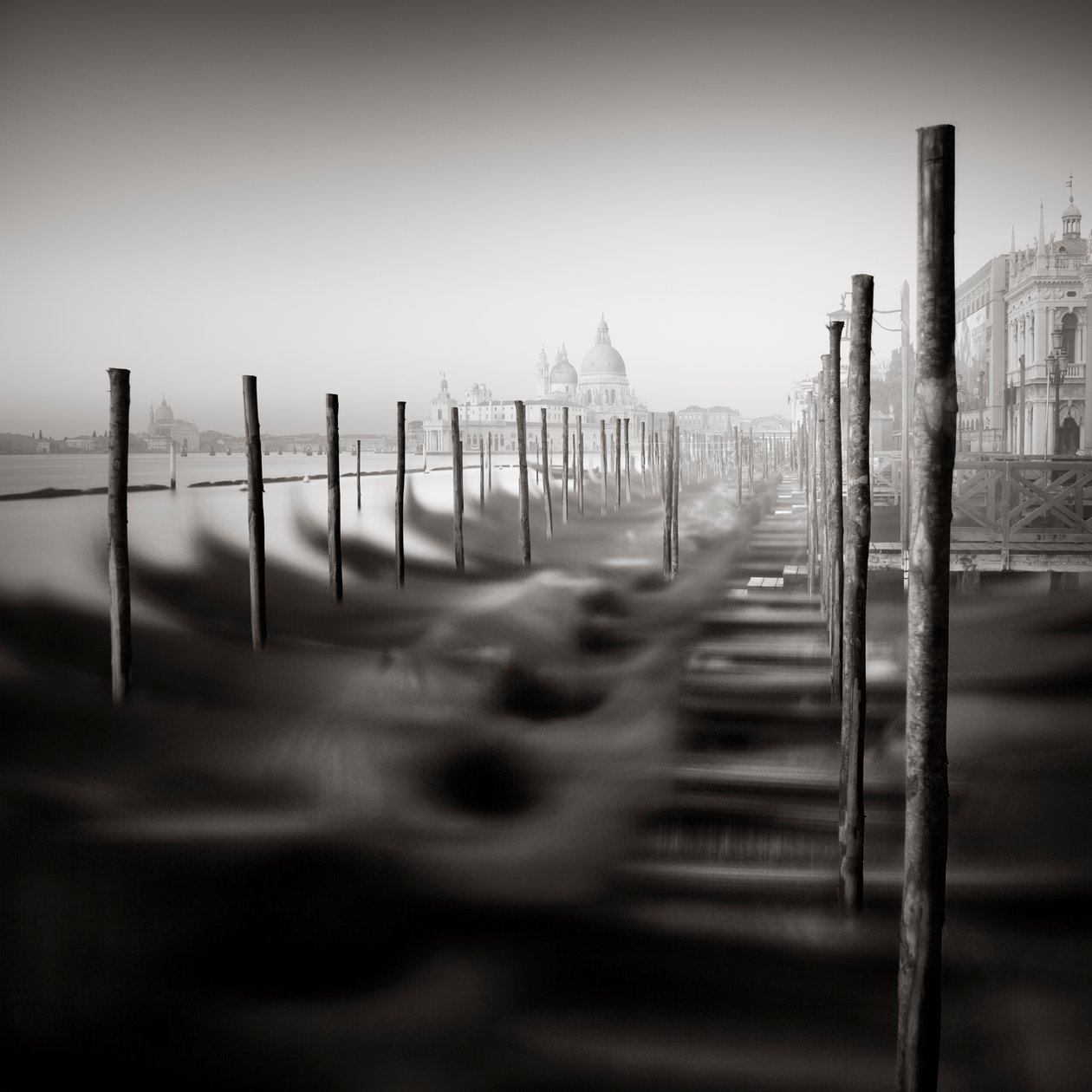 Góndola - Estudio 8 Venecia, Italia, 2013 (fotografía en B/N) de Leopold Blonder
