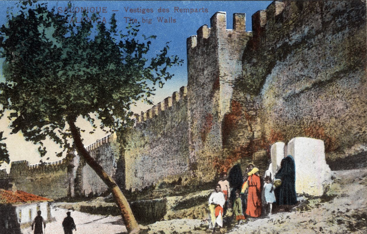 Grecia, Tesalónica: Restos de las Murallas - Postal 1914-1918 de Unbekannt