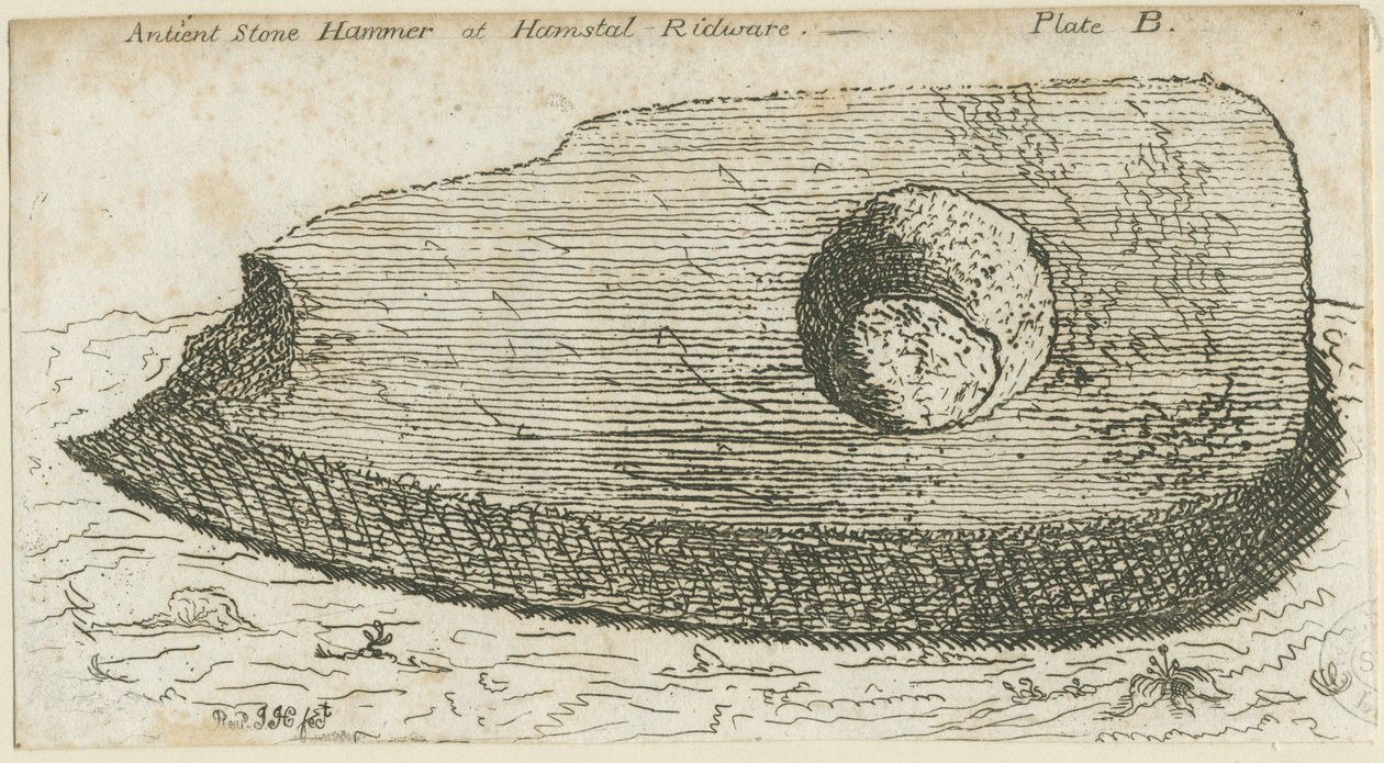 Hamstall Ridware - Hallazgo arqueológico: grabado, s.d. [?siglo XVIII] de Unbekannt