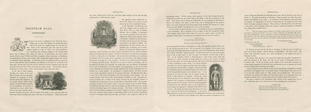 Relato histórico de Trentham Hall de Unbekannt