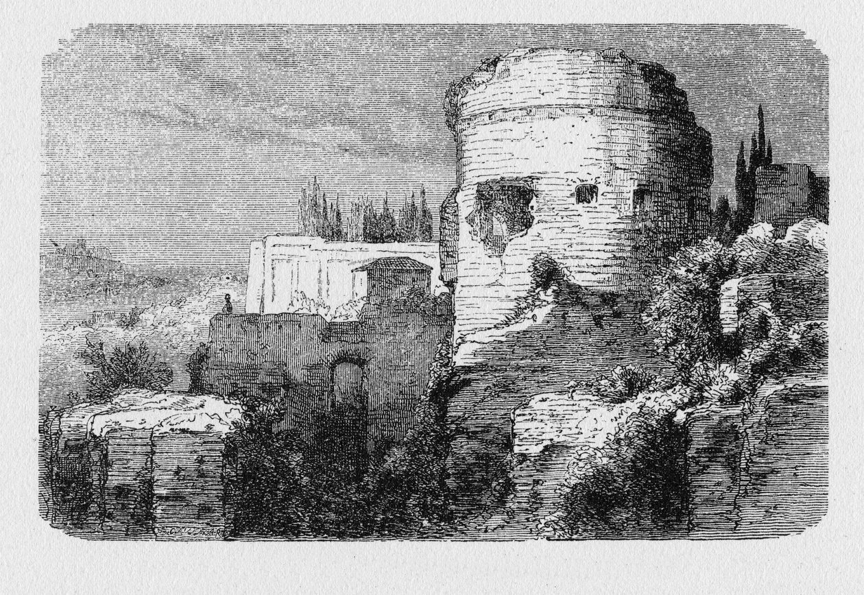 Historia de la Antigua Roma. Antigua torre de la colina Palatina de Unbekannt