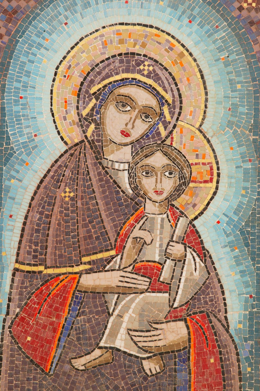 Icono del monasterio copto de la Santa Virgen y San Juan Kame, Egipto de Unbekannt