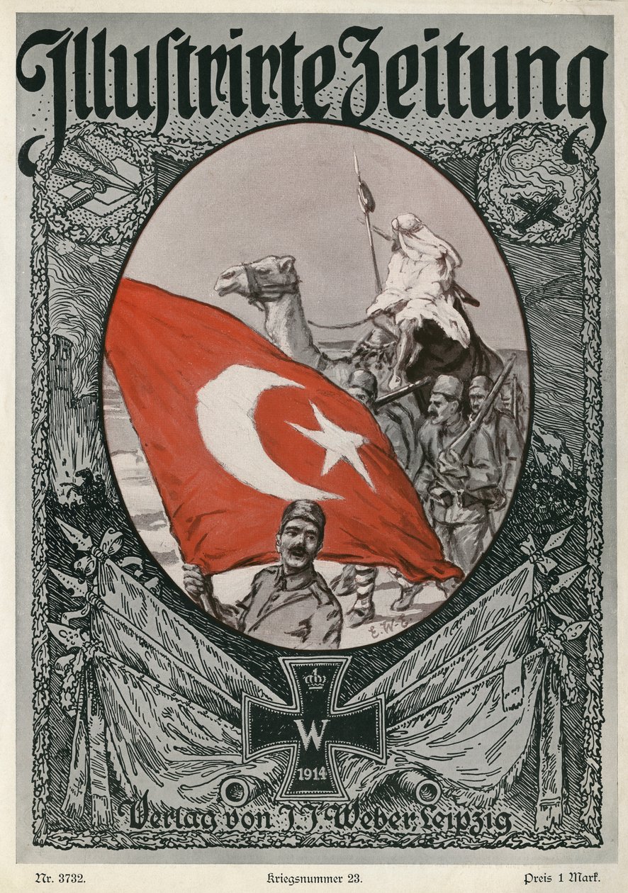 Illustrirte Zeitung: portada, 7 de enero de 1915 de Unbekannter Künstler