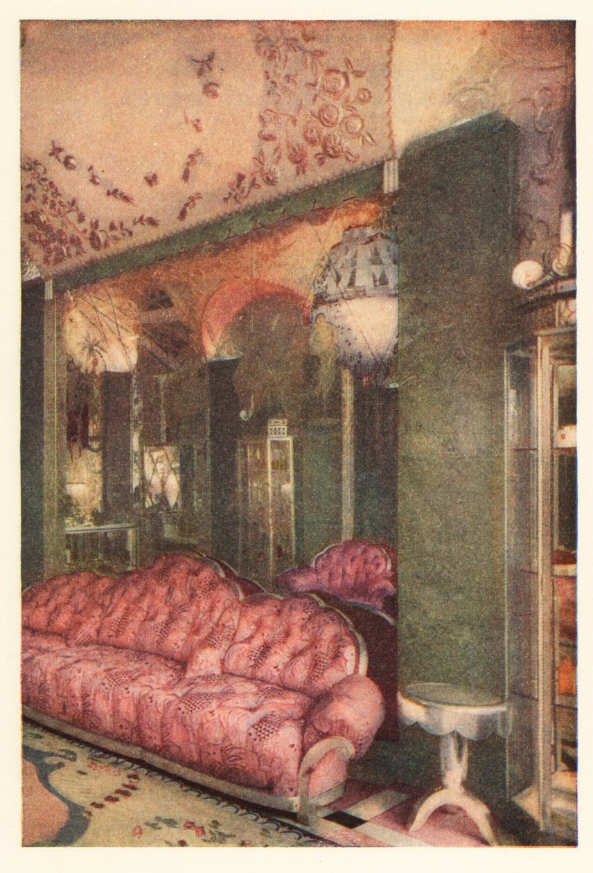 Interior de la tienda de Richard Hudnut, rue de la Paix, París 1928 (impresión) de Unbekannter Künstler