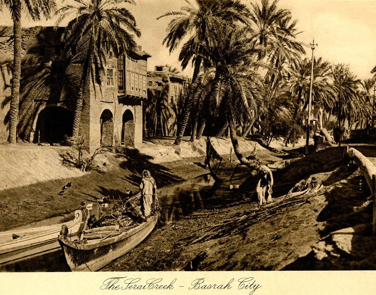 Iraq - El arroyo Serai - Ciudad de Basora de Unbekannter Künstler
