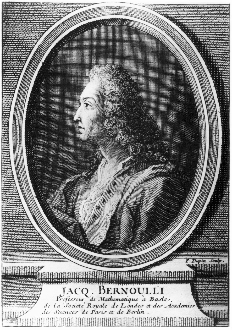 Jacques Bernoulli, matemático suizo, c 1700 de Unbekannt