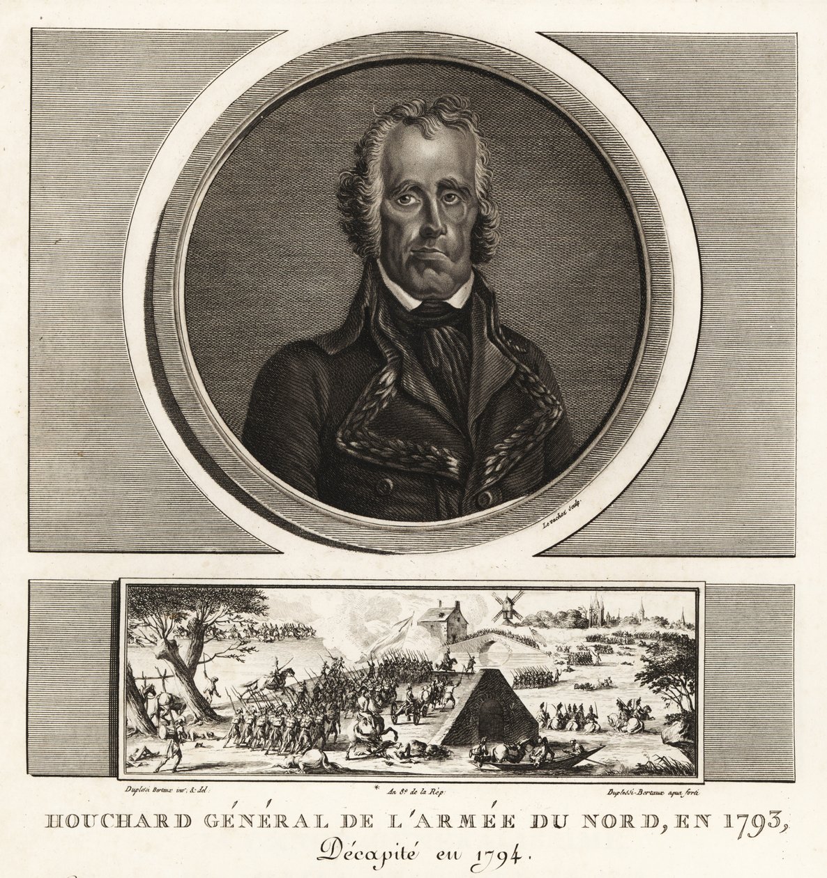 Jean Nicolas Houchard, General Revolucionario Francés del Ejército del Norte, ejecutado por cobardía en 1793 de Unbekannt