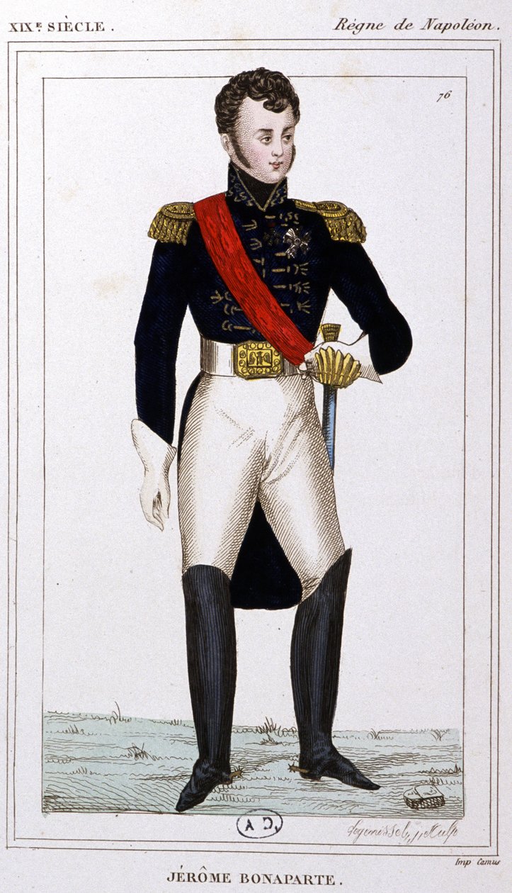 Jerónimo Bonaparte, hacia 1810 (grabado) de Unbekannter Künstler
