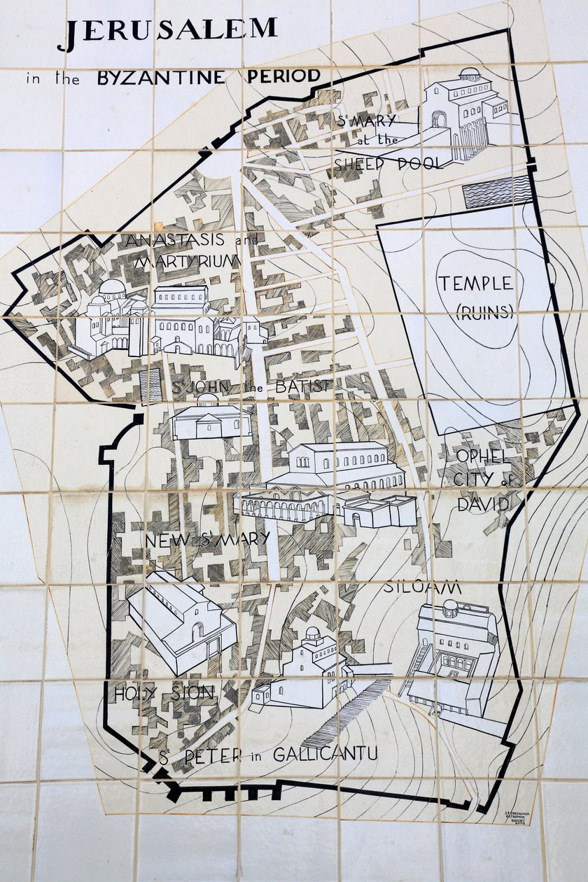 Jerusalén en el período bizantino, Jerusalén, Israel de Unbekannt
