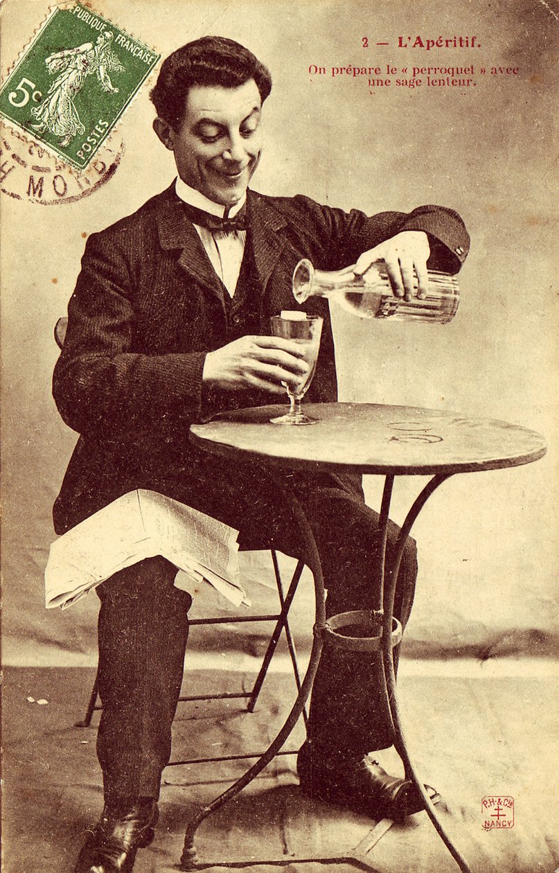 La postal del aperitivo nº 2 de Unbekannter Künstler