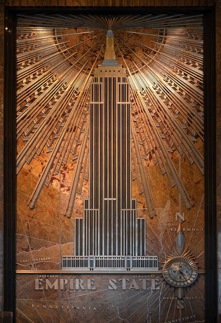 Placa de matrícula del Empire State Building, Nueva York, EE. UU. de Unbekannt