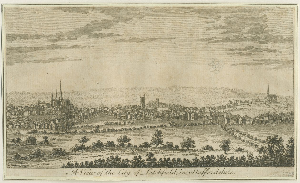 Lichfield - Vista Suroeste de Unbekannt