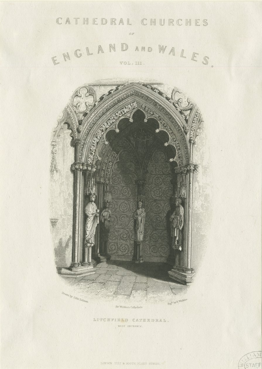 Catedral de Lichfield - Puerta Oeste de Unbekannt
