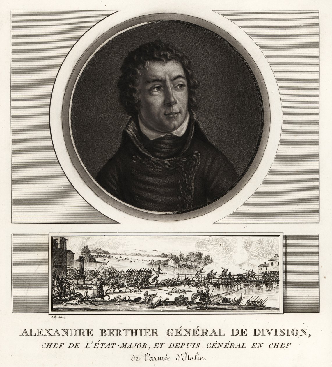 Louis-Alexandre Berthier, Príncipe de Wagram, General en Jefe del Ejército de Italia de Unbekannt