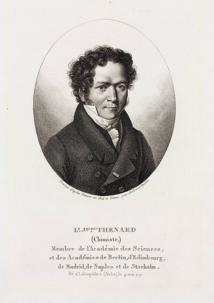 Louis Jacques Thenard, químico francés de Unbekannt