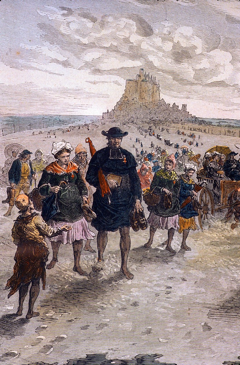 Manche N* 022, Museo de Avranches, “Retorno de los peregrinos de Mont St Michel” de Unbekannt