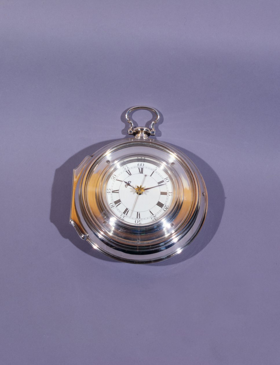 Reloj marino, en estuche doble de plata, por John Harrison e Hijo de Unbekannt