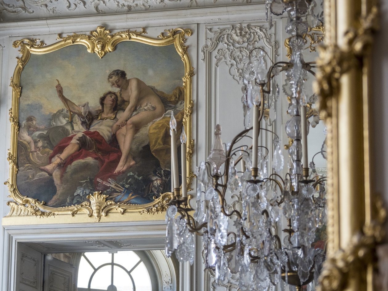 Marte y Venus. Pintura de Carle Van Loo (1705-1765). Chambre du Prince, Hotel de Soubise, París. de Unbekannt