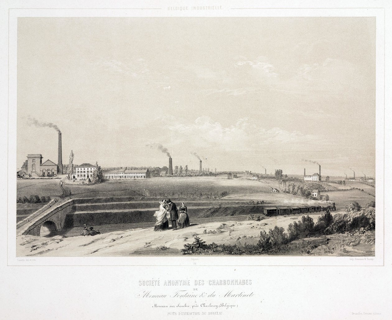 Minería, carbón Monceau Fontaine y du Martinet Coalmining Ltd, Bélgica de Unbekannt