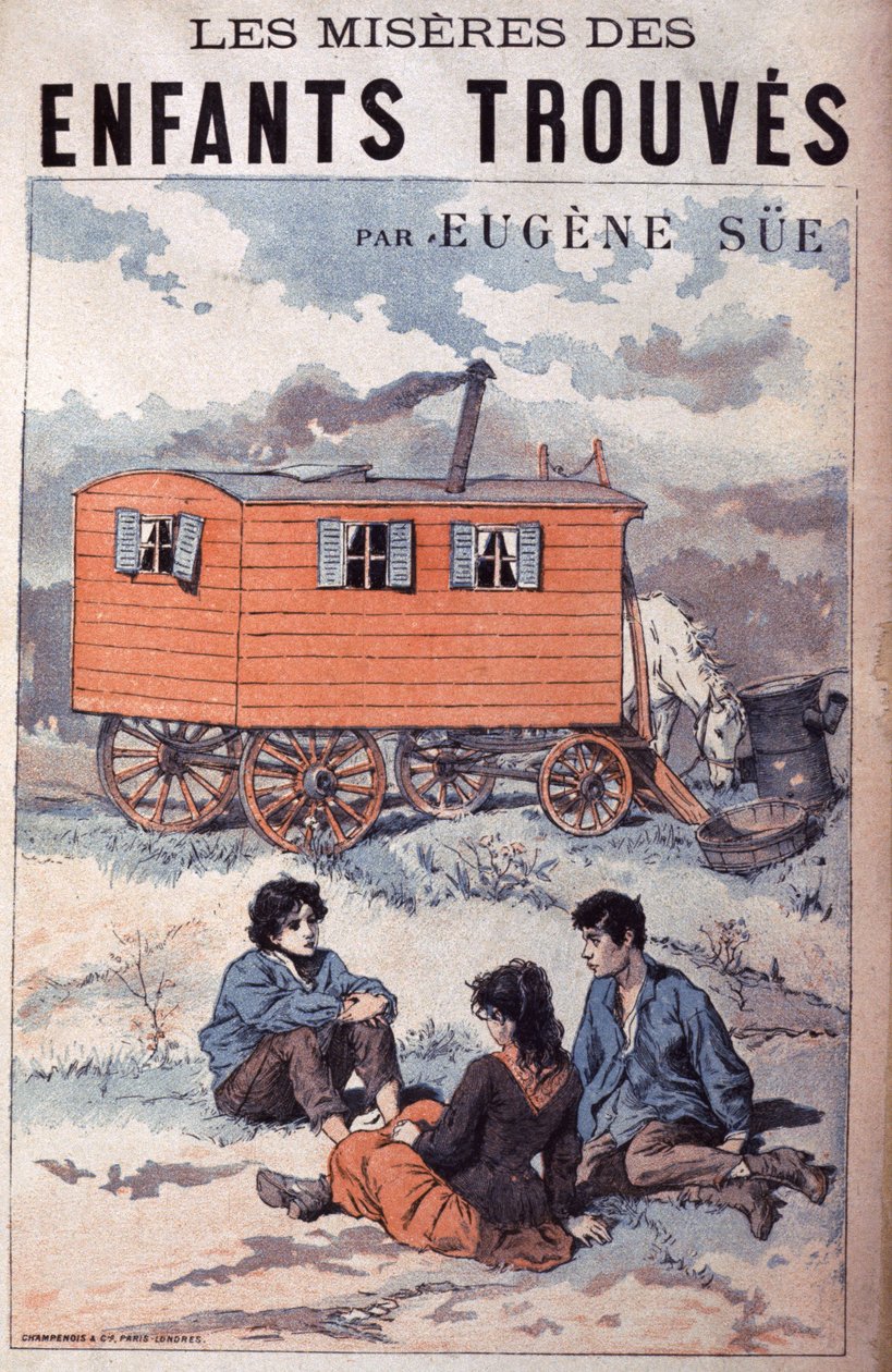 Miseria de los niños expósitos, principios del siglo XX (grabado) de Unbekannter Künstler
