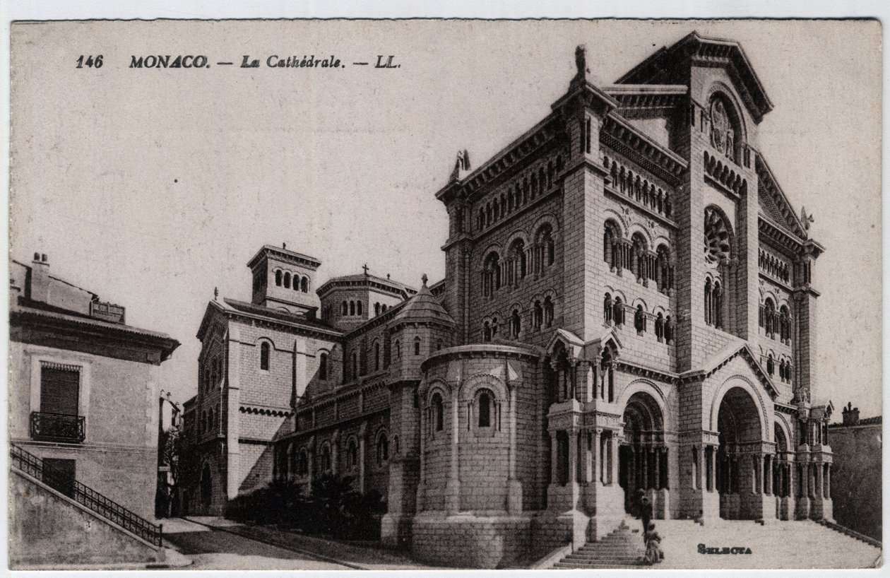 Mónaco: vista exterior de la Catedral de Notre Dame Immaculée de William M. Timlin