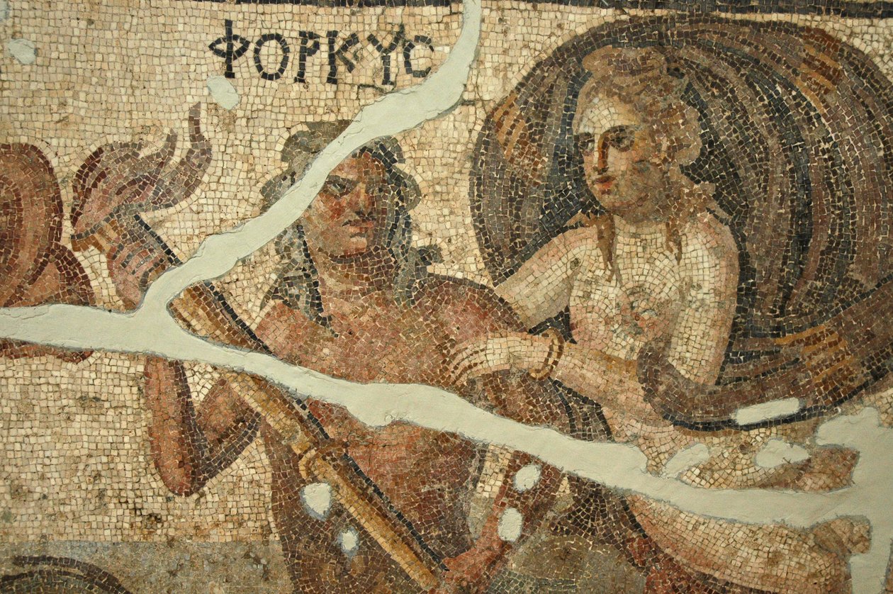 Mosaico de escena marina, Turquía de Unbekannt