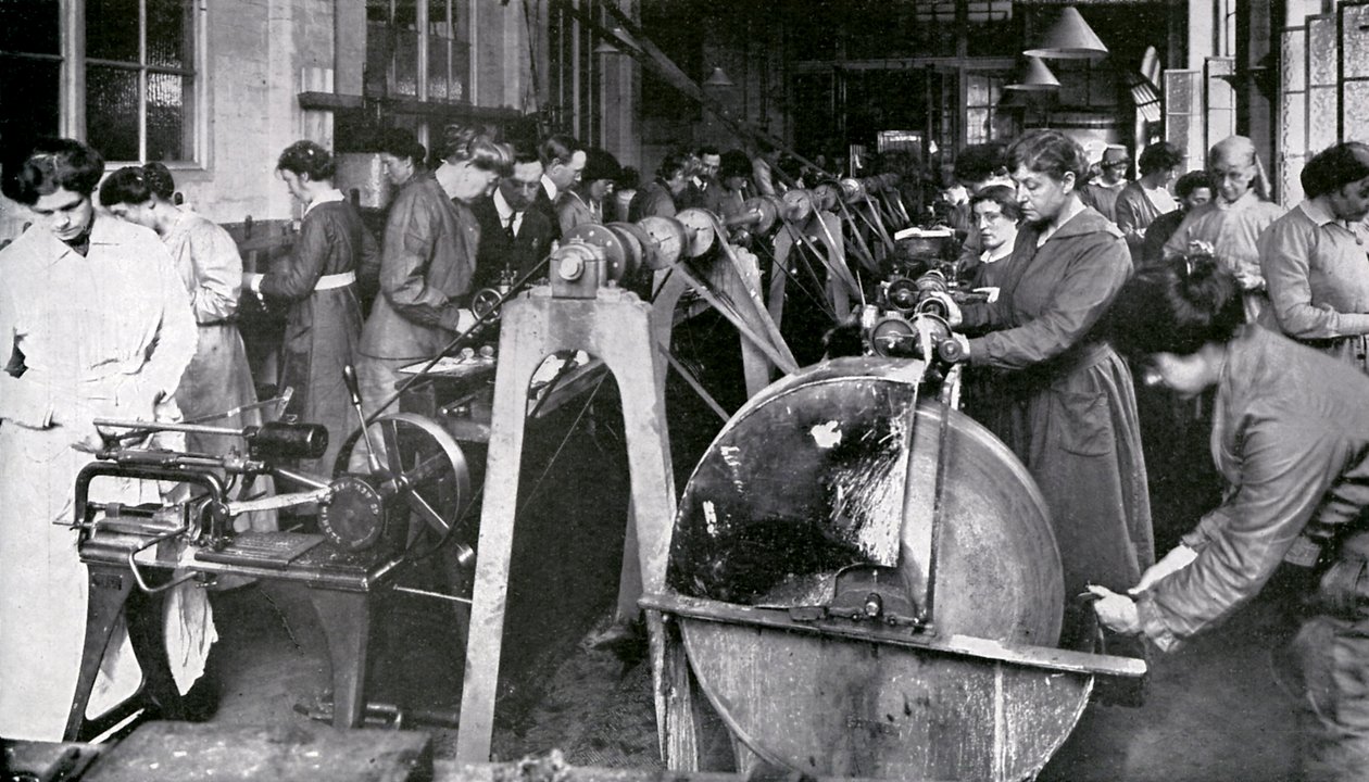 Trabajadores de Municiones durante la 1ª Guerra Mundial de Unbekannter Künstler
