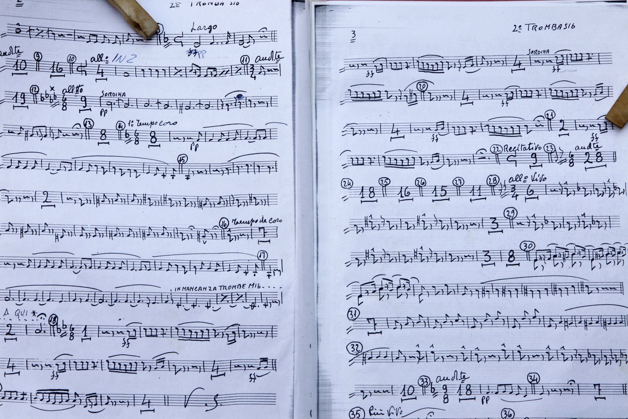 Partitura musical, Montesano, Italia de Unbekannt