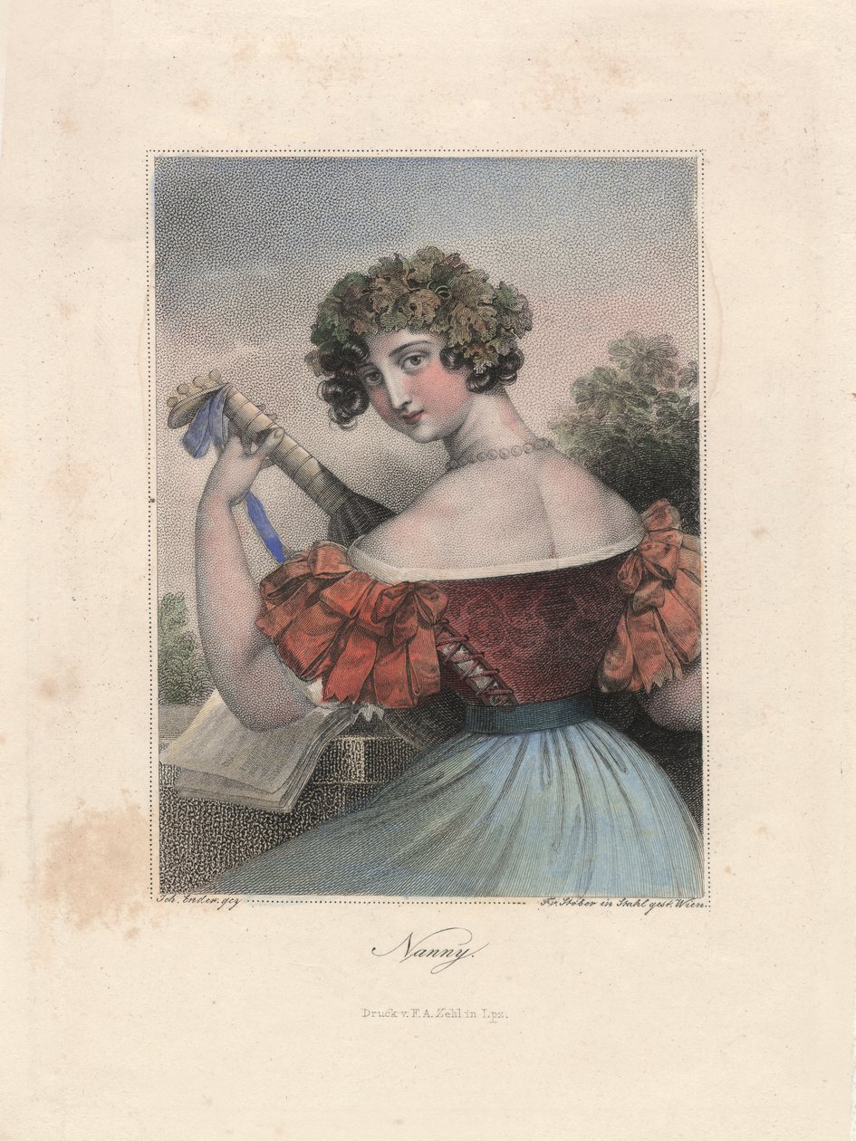 Nanny, Leipzig, c.1840 (grabado) de Unbekannter Künstler