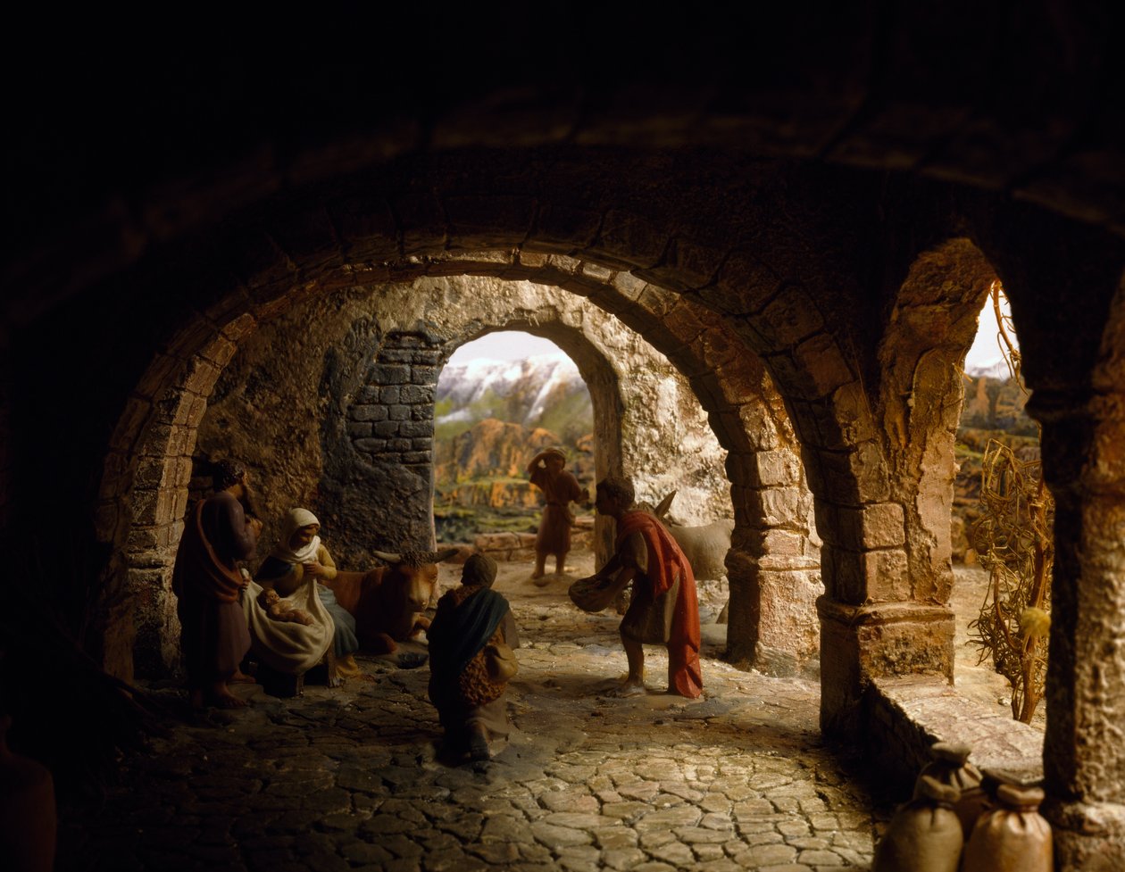 Natividad, diorama de la natividad, España, siglo XX de William M. Timlin