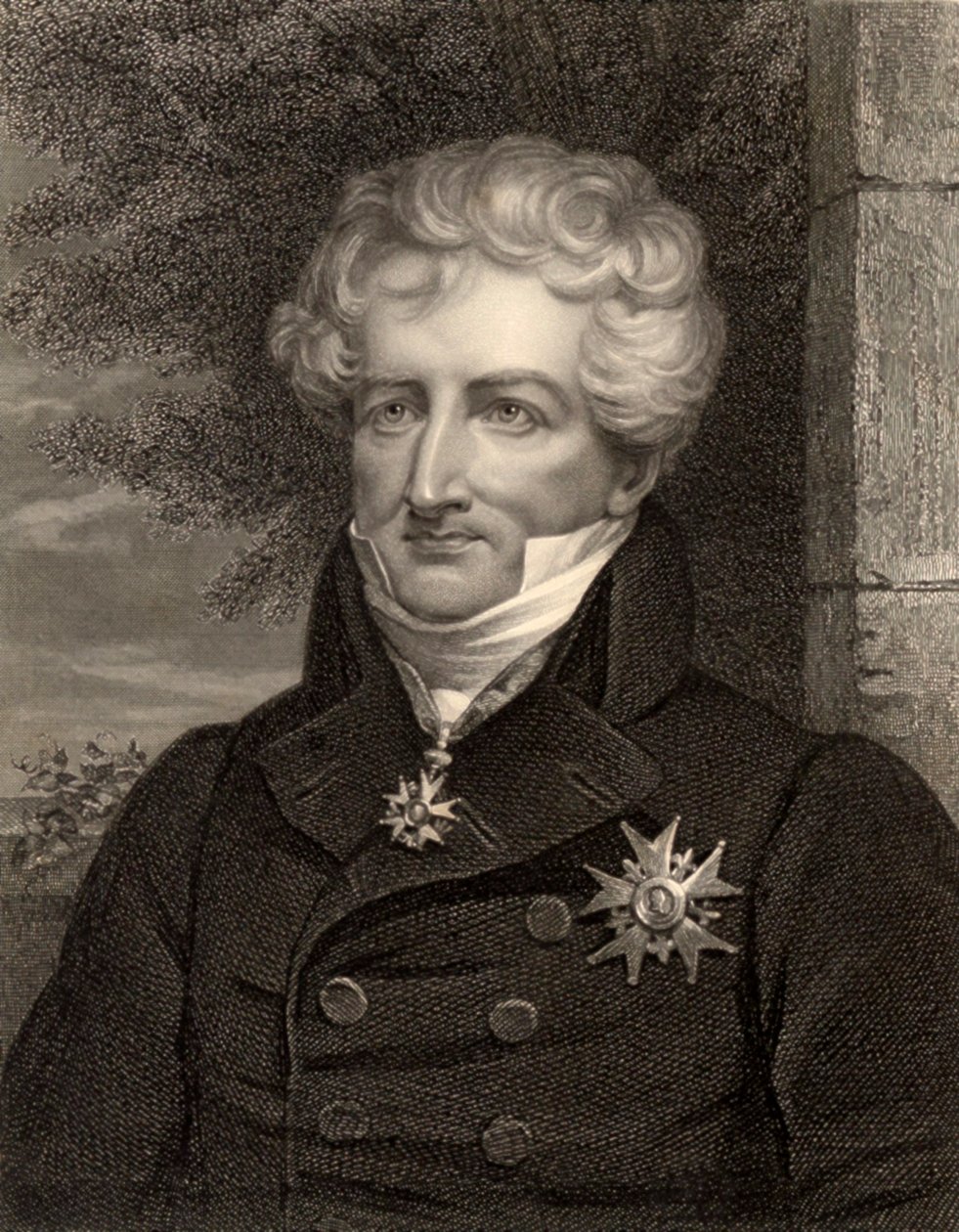 Naturalista Georges Cuvier, París, Francia, c.1810 (foto en b/n) de Unbekannt
