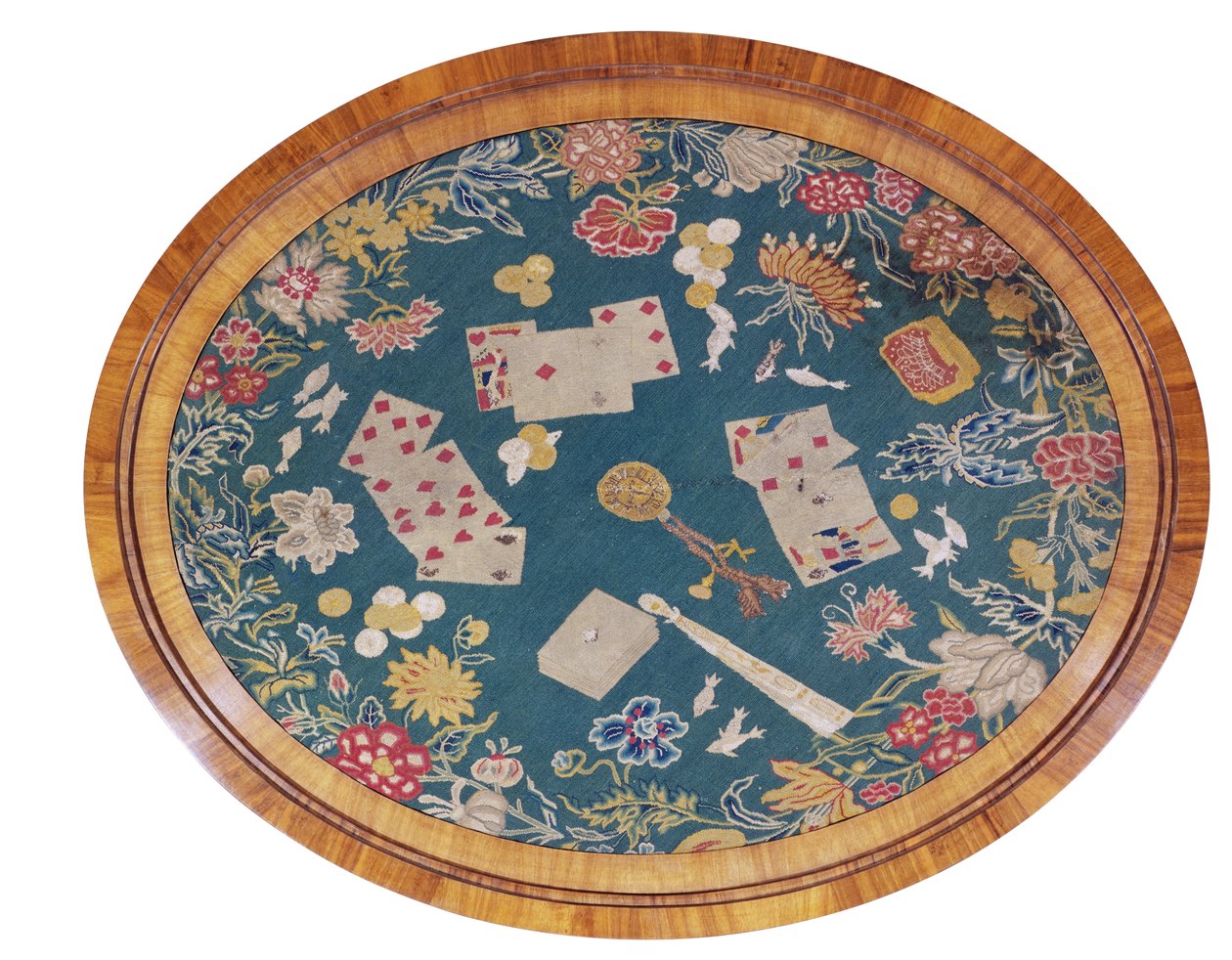 Panel de bordado de cartas de Unbekannt