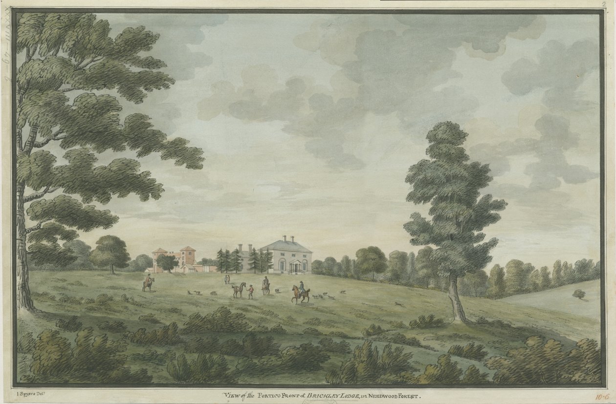 Needwood - Brickley Lodge, nd [1786] de Unbekannt