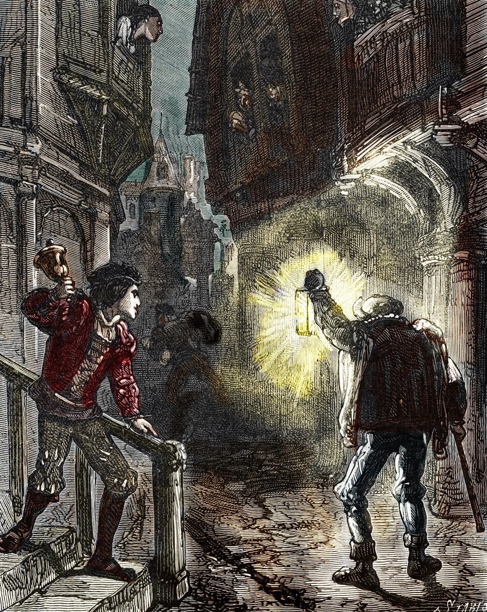 Los vigilantes nocturnos vigilan las calles de París en la Edad Media y el Renacimiento de Alec Hunter