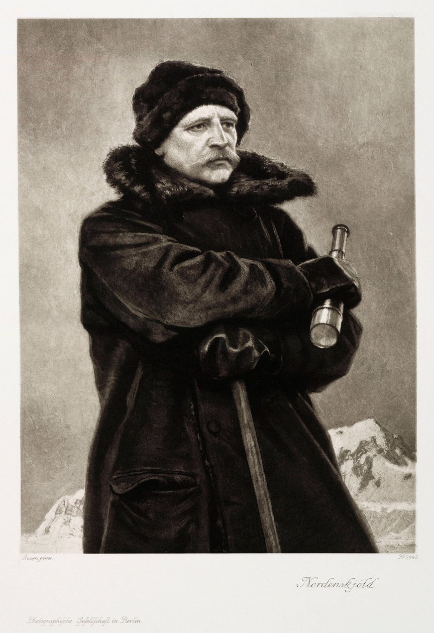 Nils Adolf Erik Nordenskjold, geólogo y explorador ártico sueco, c.1880s de Unbekannt