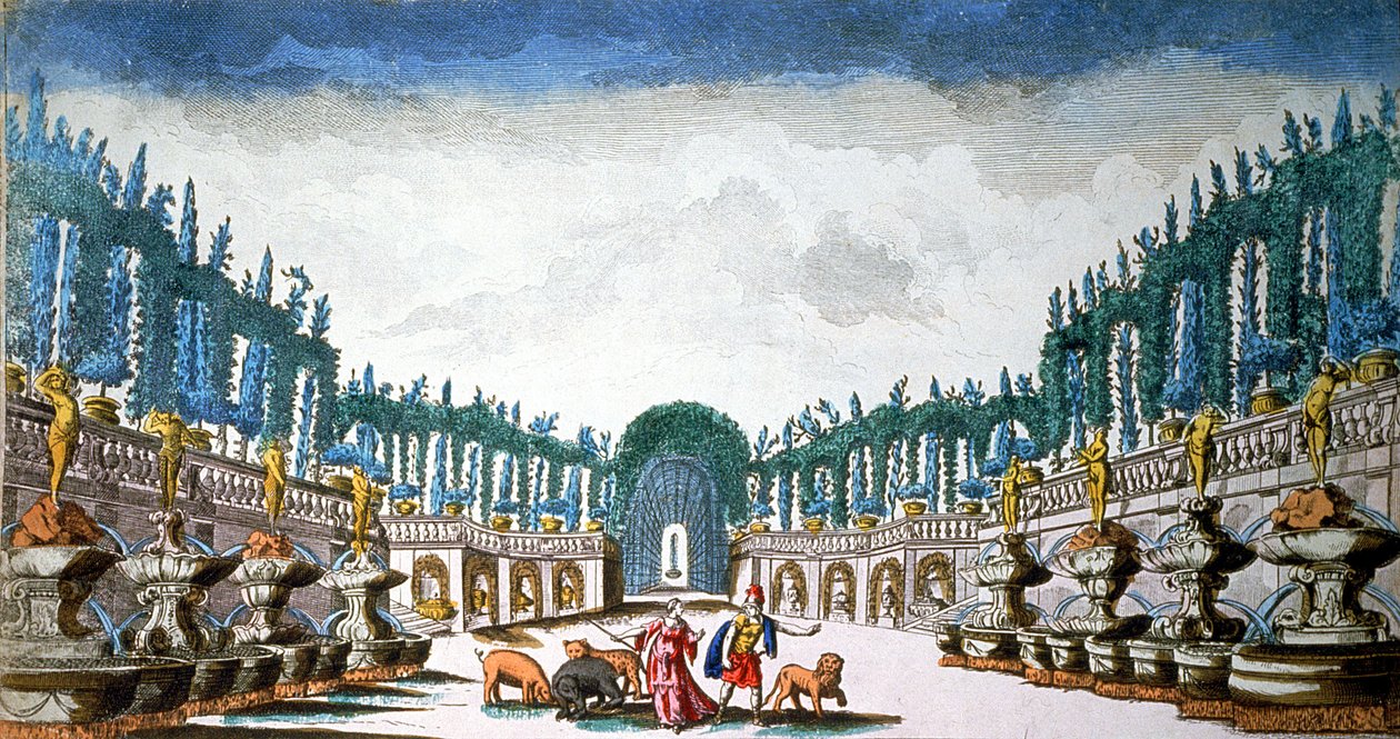Odiseo con Circe que transformó a su tripulación en animales de Unbekannter Künstler