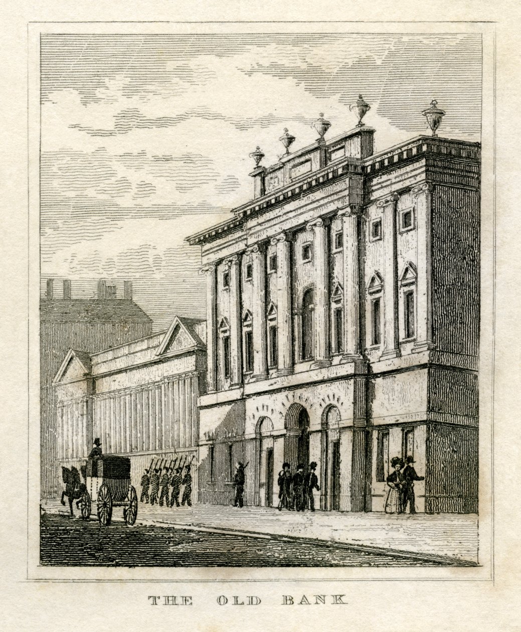Antigua fachada del Banco de Inglaterra antes de 1835 de Unbekannt