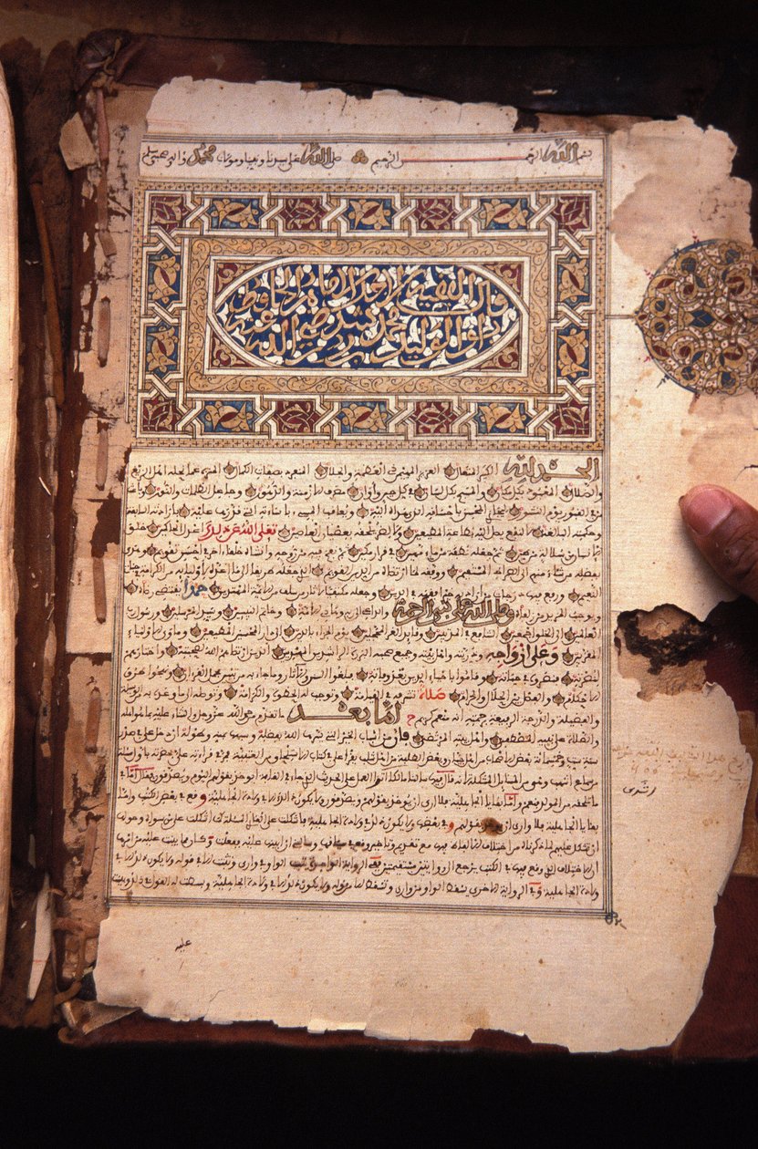 Antiguos manuscritos coránicos, Chinguetti, Mauritania de Unbekannt