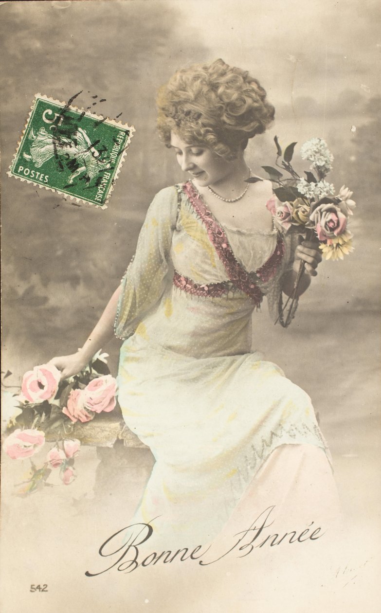 Feliz año, Deseo, Mujer Belle Époque de William M. Timlin