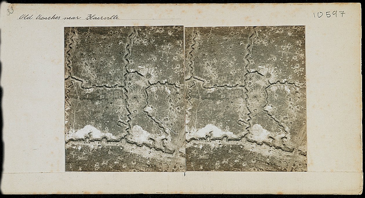 Viejas trincheras cerca de Blairville, Francia, c 1917-1918 de Unbekannt